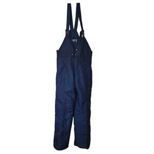 Vtg 1988 Ski Lion Men's Snow Pant Blue Ski Bib Overalls - Size Large